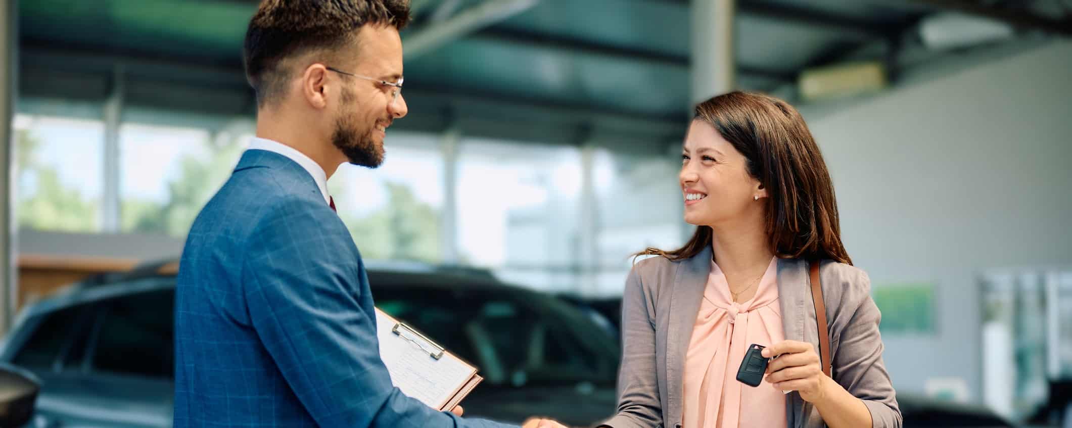 Satisfied service customer